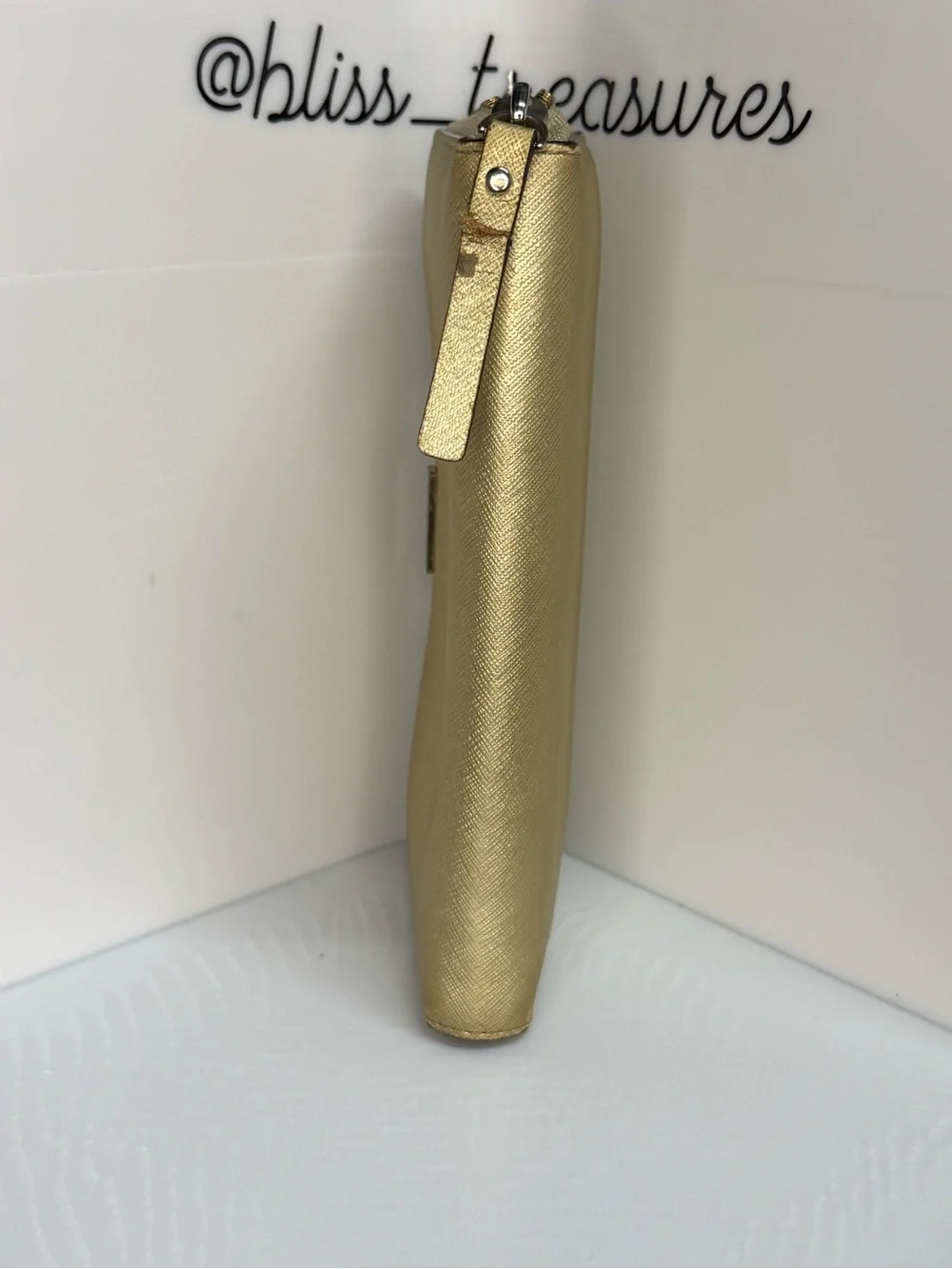 Kate Spade Metallic Gold Zip-Around Wallet